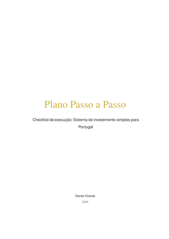 Plano passo a passo